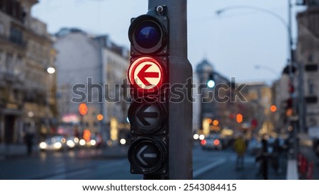 Similar – Image, Stock Photo bicycle traffic light Berlin shows red