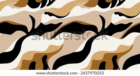 Seamless abstract wave pattern. Vector Illustration.