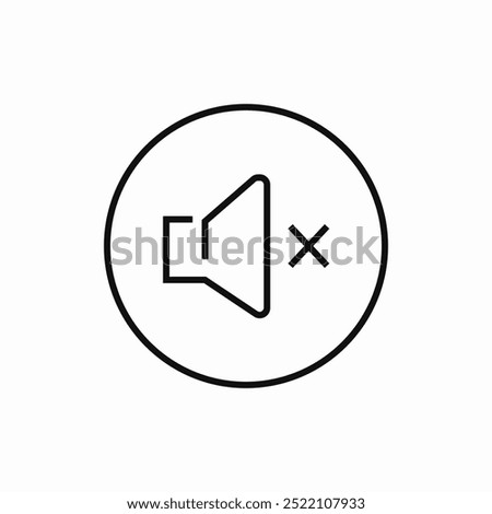 volume off icon sign vector