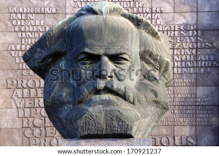 Similar – Image, Stock Photo Monument to Marx and Engels