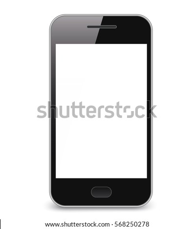 Realistic smartphone isolate background - Stock Vector.