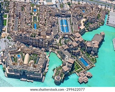 DUBAI, UAE - APRIL 27: Downtown Burj Dubai April 27, 2014 in Dubai, United Arab Emirates. Dubai is biggest city of UAE and one of the most important financial centers of the Middle East economy