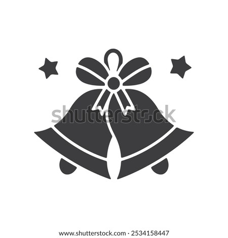 christmas bells icon vector illustration