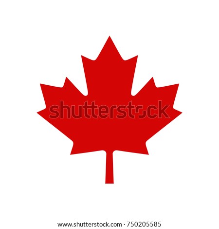 Canada Maple Leaf Logo, Vector illustration