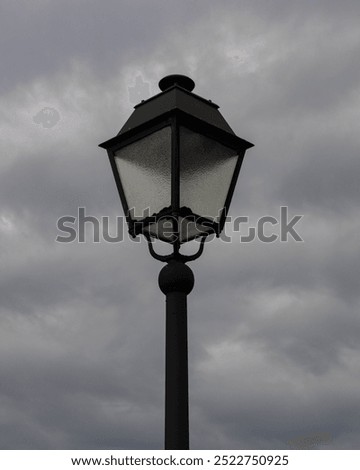 Similar – Image, Stock Photo Lamp before grey sky