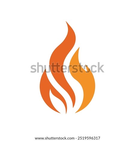 Fire Logo vector illustration. This is a Editable vector file.