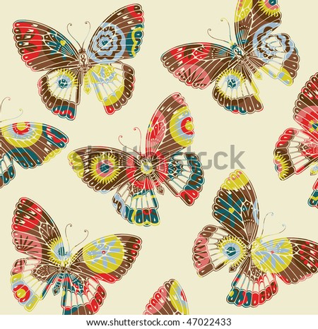 Free butterfly patterns to use for applique, quilts or vector clipart