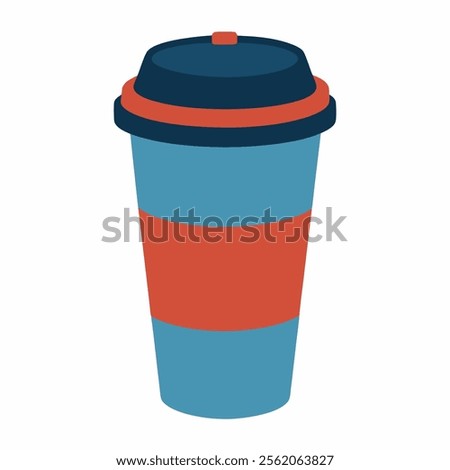 travel cup vector icon on white background