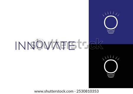 INNOVATE Brand Typography Logo Design Idea