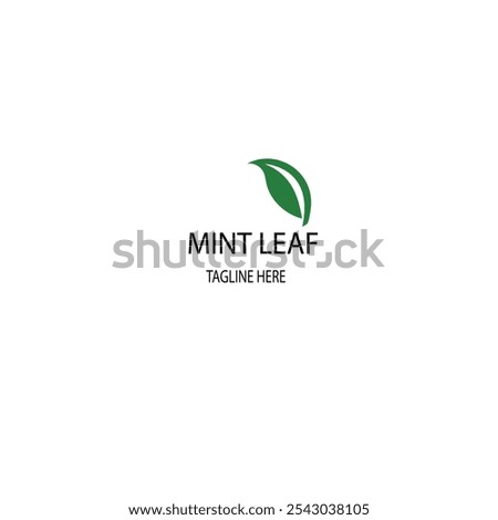 mint logo design set vector set