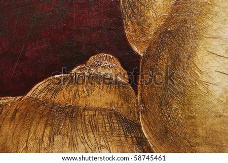 Snail shells - oil painting