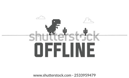 Dino - Google Chrome Abstract Game Art