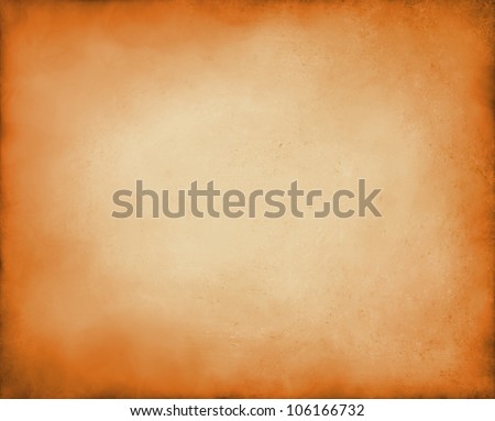 abstract orange background autumn colors, elegant fall background for thanksgiving or halloween with vintage grunge background texture peach center, pastel orange paper or parchment for brochure
