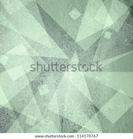 abstract blue background of geometric triangle shapes and squares in random pattern with vintage grunge background texture on layout design for brochure or web template, pastel light blue background