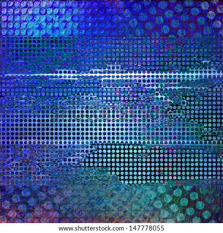 abstract blue background grid mesh, metallic shine, vintage grunge background texture, white and sky blue grunge metal grill illustration, urban trendy background techno paper collage, layers of art