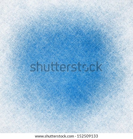 abstract winter background frosty white border and blue color center left blank for text or image, frosted frame with winter Christmas background design, soft fuzzy white vignette edge dark center