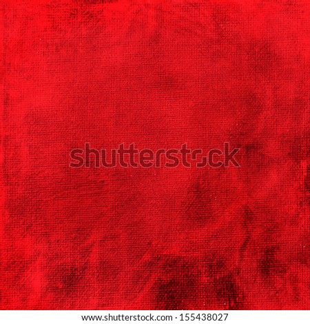abstract red background messy cloudy brush scratch marks in paint on thread linen canvas material texture old rough vintage grunge background texture worn macro close-up detail, website app background