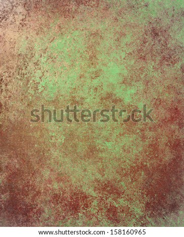 abstract green red background Christmas colors with sponge vintage grunge background texture, distressed rough smeary paint on wall, art canvas or board for brochure ad or website template