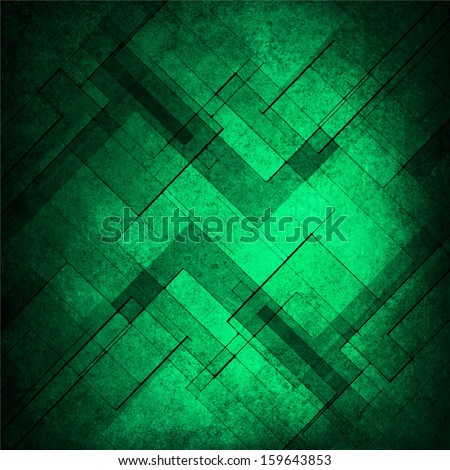 emerald green background abstract design retro grunge background texture layout of diamond element pattern bright center, layers of geometric shape design pattern background template design website