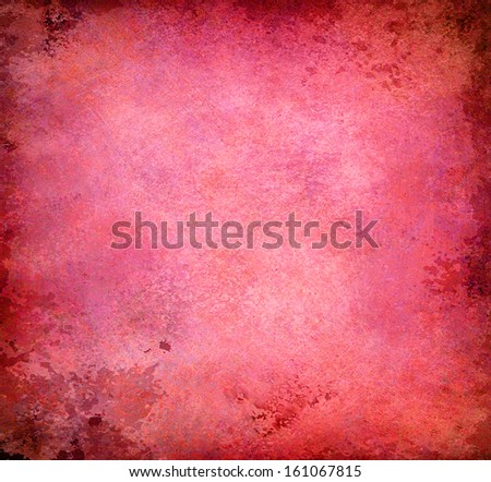 abstract pink background red black frame, vintage grunge background texture, rough distressed wall paint, canvas art, Christmas background paper or luxury elegant background for wedding announcement