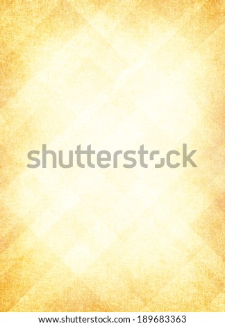 light yellow gold background, abstract design layout of random diamond pattern with faded center and soft vintage distressed background texture