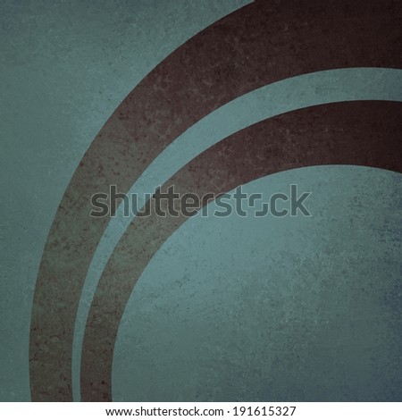 abstract blue green background design with stylish purple brown transparent half circles arches or curves layered on distressed vintage texture