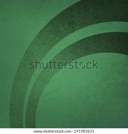 abstract green background design with dark green transparent half circles arches or curves layered on distressed vintage texture