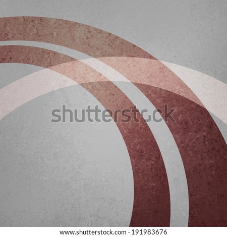 abstract red and gray background design with stylish red and white transparent half circles arches or curves layered on distressed vintage texture, cool business report or website design background