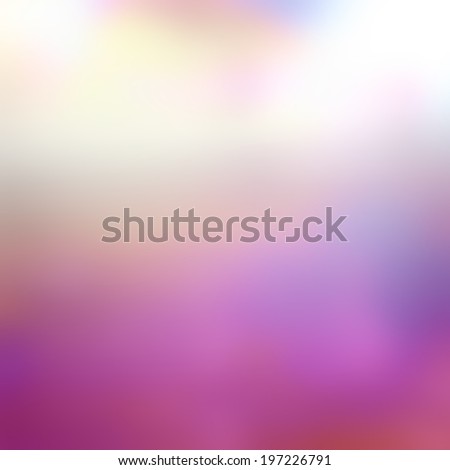 blurred, out of focus background in pink white and purple, soft elegant background design with smooth texture and pale yellow corner lighting