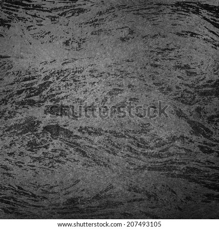 black background paper gray silver chaotic pattern design of grunge metallic texture  swirls on black, elegant distressed wall paint