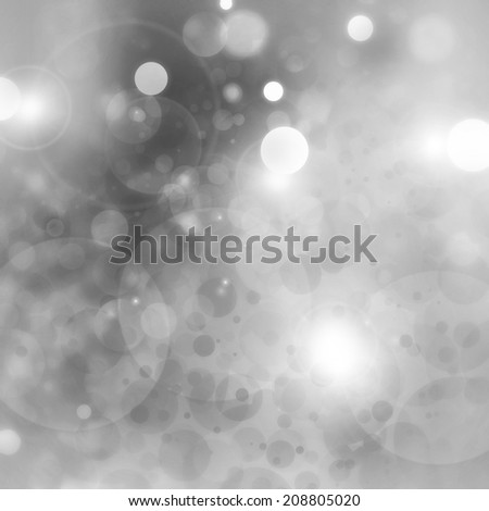 black and white background bokeh lights, soft blurred twinkling stars in night sky