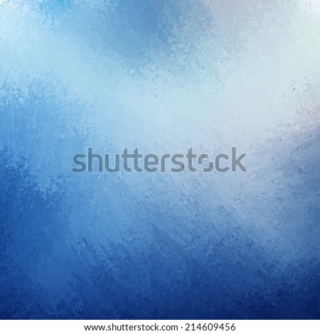 classy blue background with dark blue grunge design border texture and soft light sky blue lighting effect or grungy color splash in center
