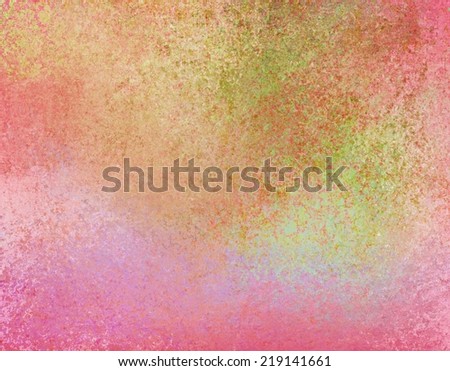 orange pink banner background with rough distressed vintage texture and peach green pink and yellow colors