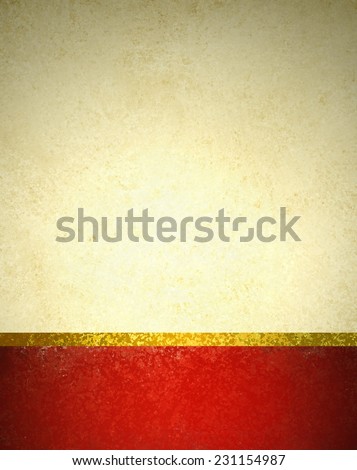 abstract gold background with red footer and gold ribbon trim border, beautiful template background layout, luxury elegant gold paper with vintage grunge background texture design