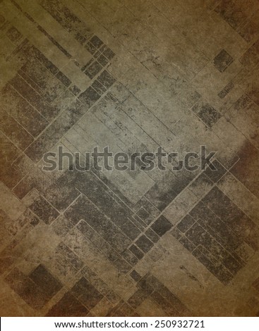 vintage brown background paper texture with rough ragged texture and blotchy faded diagonal blocks of gray or black, shabby distressed gray and brown color stains