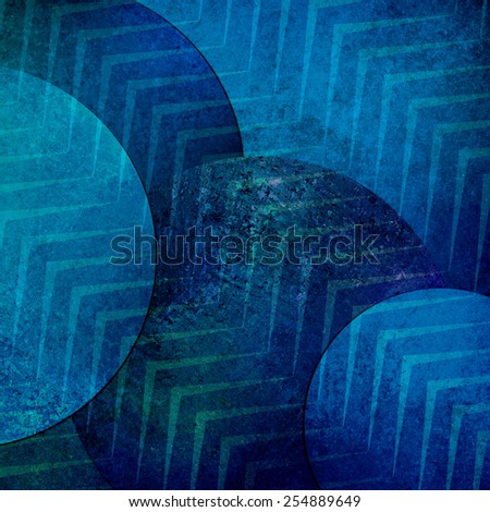 abstract blue background, layers of blue circle shapes in random artistic pattern composition, blue floating balls design with chevron pattern layer