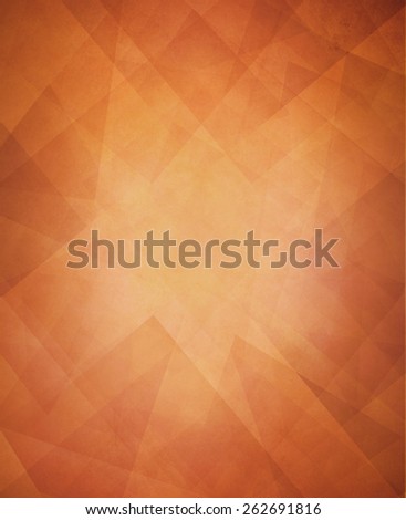 abstract triangle background design, layers of faint transparent triangles texture on rust orange background
