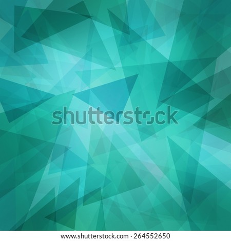 triangle pattern background with random abstract background design and texture, teal blue green and white triangles layers