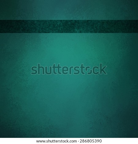 teal blue green background with dark ribbon footer with room for typography or text, has vintage grunge background texture