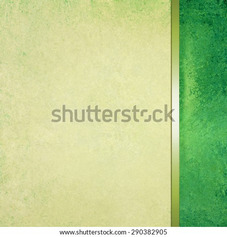 abstract gold background with green sidebar and ribbon trim border, website template background layout, luxury elegant gold paper with vintage grunge background texture design