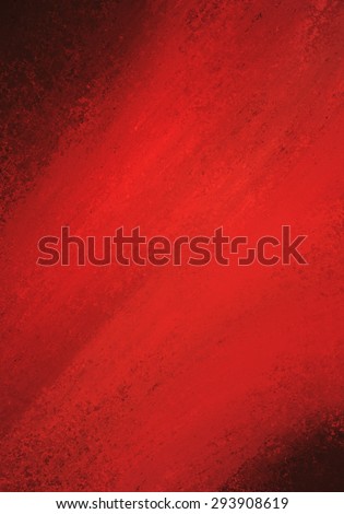 red color splash on black background with textured paint blur and black corners design, abstract bright red background for Christmas or valentines day posters cards and other graphic art projects
