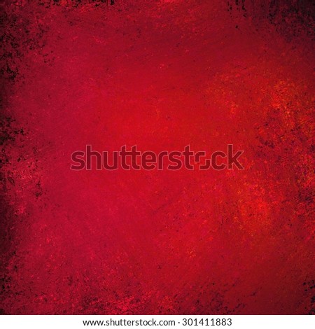 red background texture paper, faint rustic black vignette grunge border paint design, solid red Christmas color background, shiny metal painted background illustration