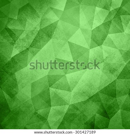 green background. Low poly green Christmas background. Triangle shapes in mosaic pattern of diamond facets, low poly triangular style background design texture