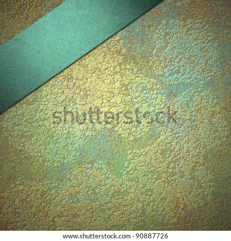 Old Gold And Blue Contemporary Abstract Background With Embossed Grunge ...