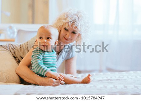 Similar – Image, Stock Photo Affection even after 60 years together