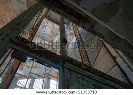Interior from the famous abandoned Hospital Complex in Beelitz, Berlin, Germany