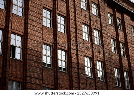 Similar – Image, Stock Photo architectural pattern, Berlin old building in beige with beautiful stucco