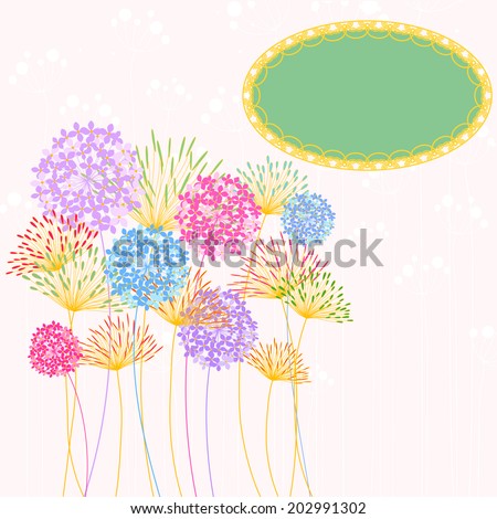 Colorful Hydrangea Flower Garden Party Background