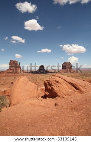 Clouds in Monument Valley
