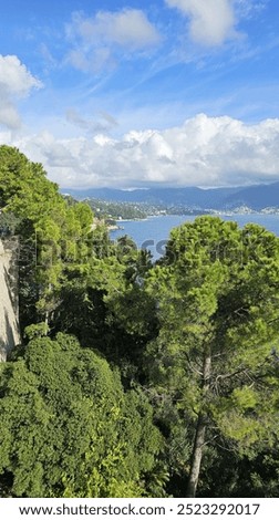 Similar – Portofino, viewed from Castle Brown